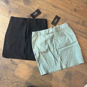 Miss Valley Black and Green Skirt Set